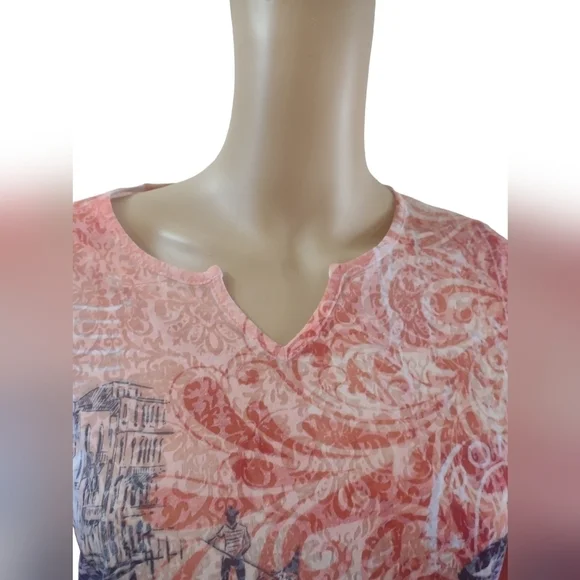 Christopher & banks women's floral and butterfly long sleeve blouse shirt small - Picture 3 of 10